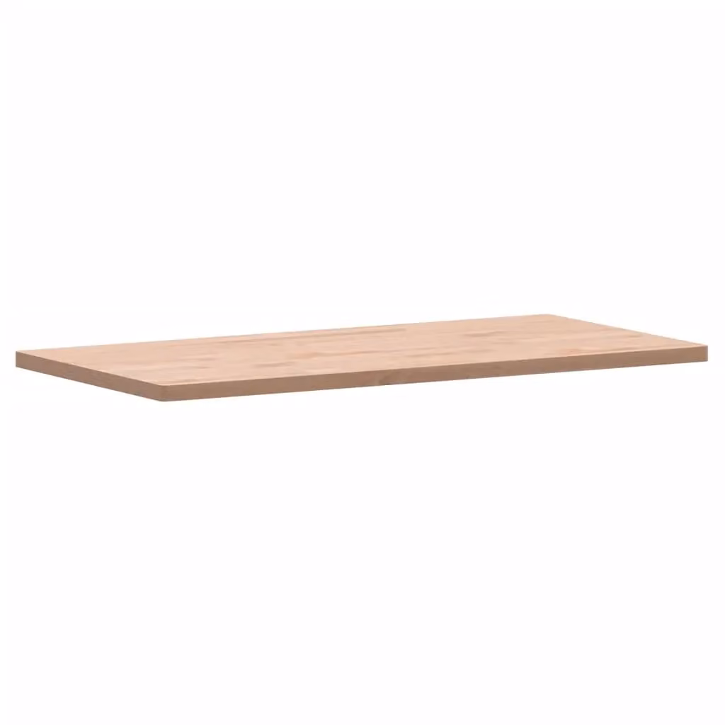 Berkfield Home Solid Wood Beech Bathroom Countertop, Brown, W: 100 cm, D: 50 cm, H: 2.5 cm – 2