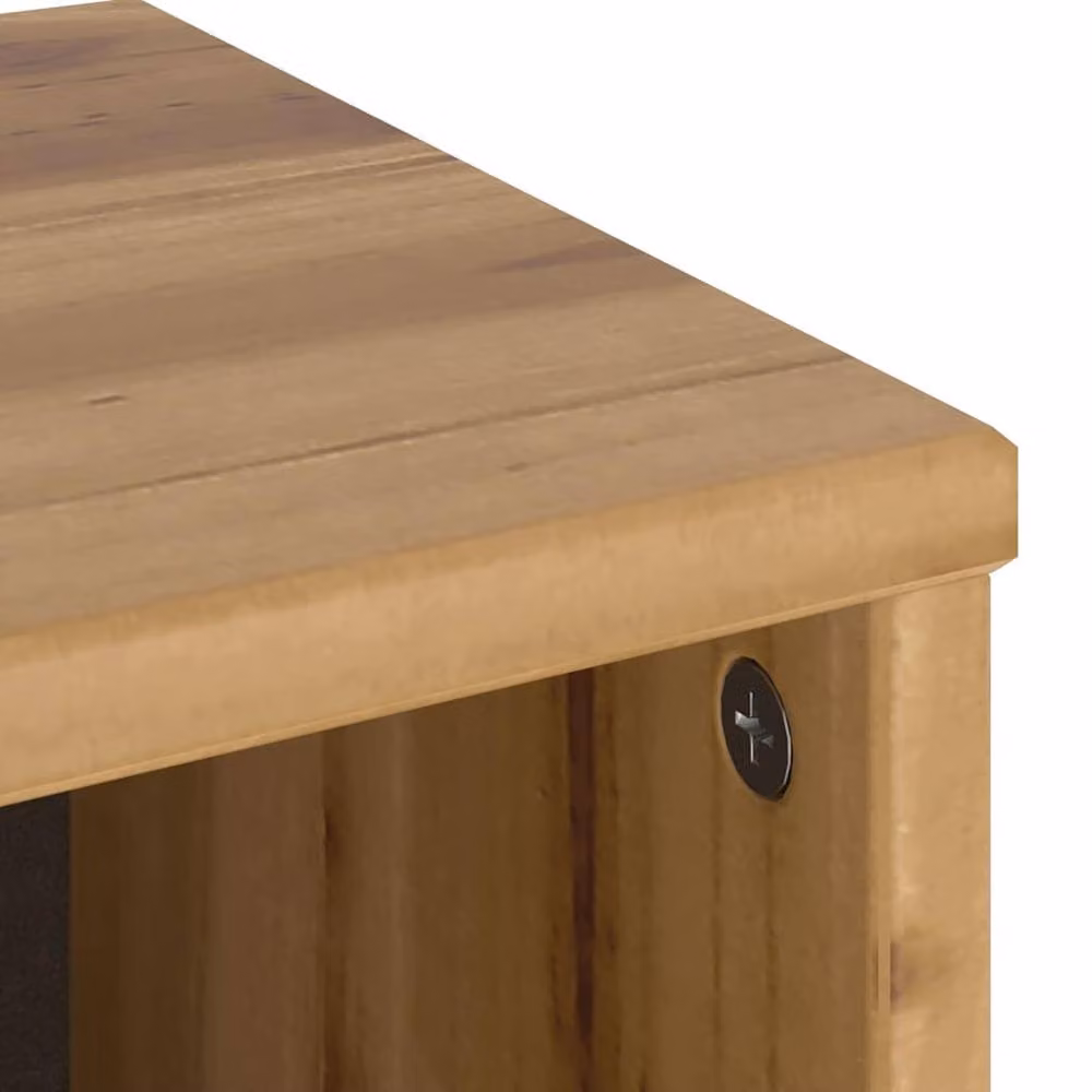 Berkfield Home ODDA Side Cabinets, Set of 5, Brown Solid Wood Pine, W: 40 cm, D: 24 cm, H: 79 cm – 5