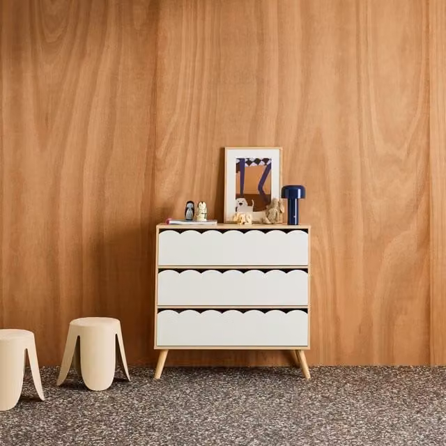 sweeek Scandinavian Style Childrens 3 Drawer Chest in White – 1