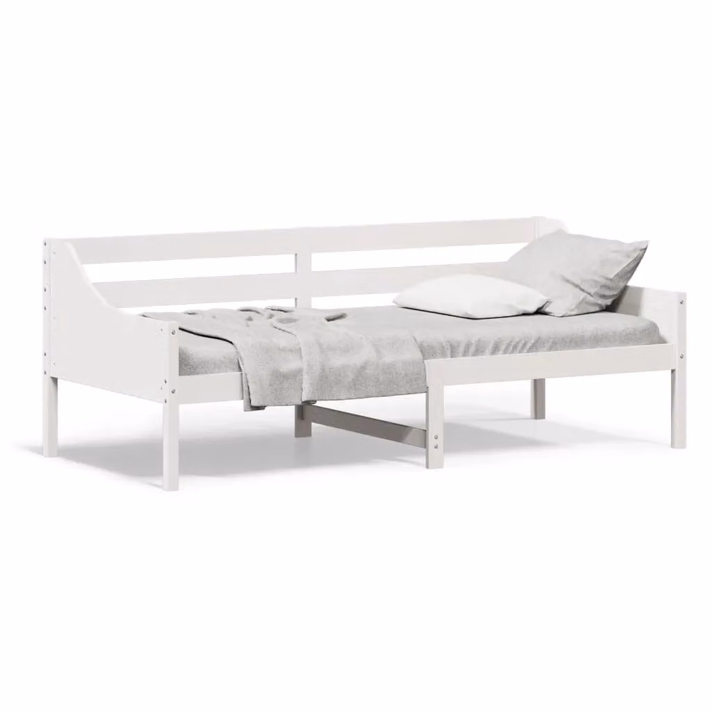 Berkfield Home White Solid Wood Pine Day Bed without Mattress W/L: 80 x 200 cm – 2