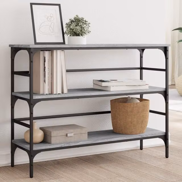 Berkfield Home Grey Sonoma Console Table, W/D/H: 100 x 32 x 75 cm – 1