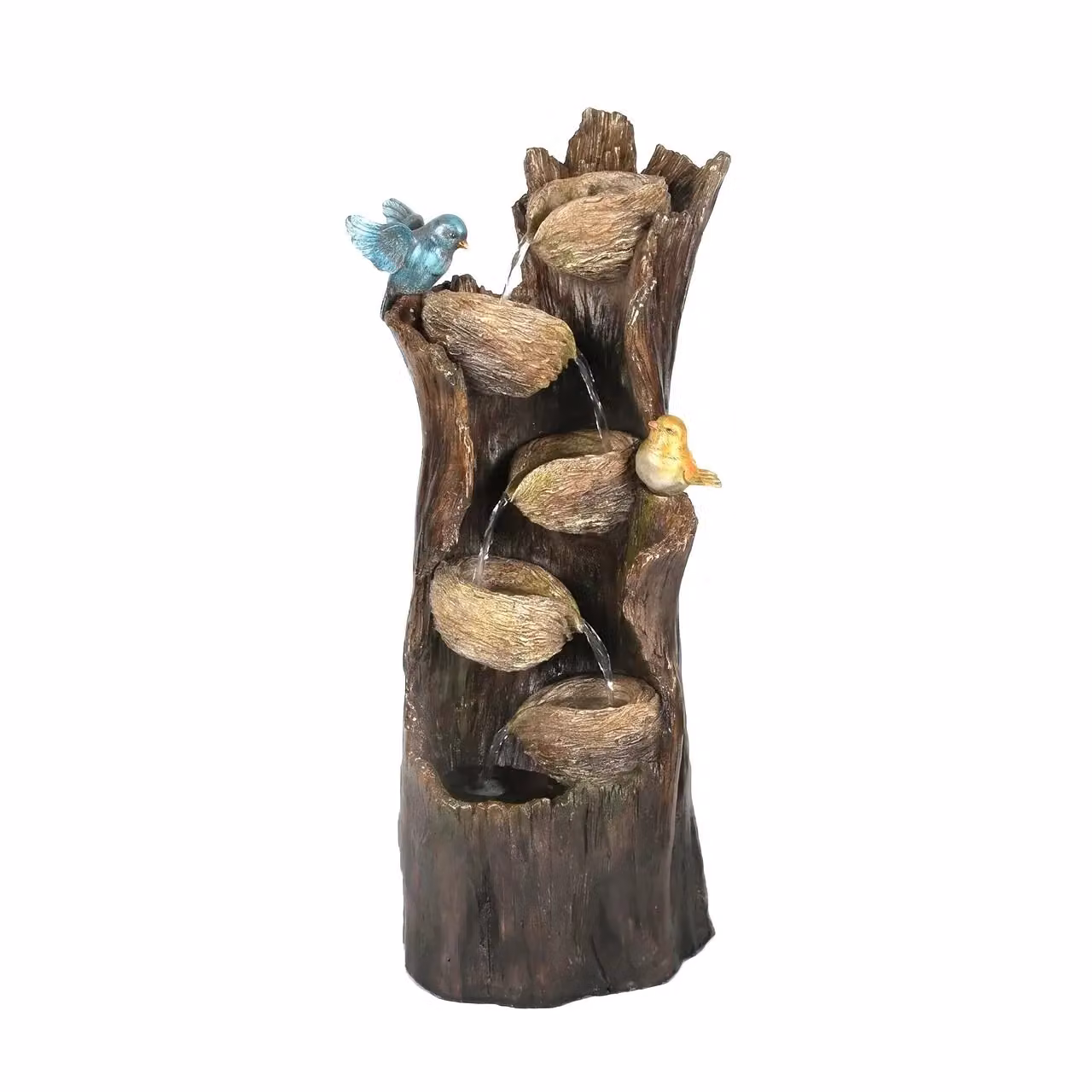 Primrose Birds Nest Family Tree Tiered Cascade Outdoor Garden Water Feature in Sand – 3