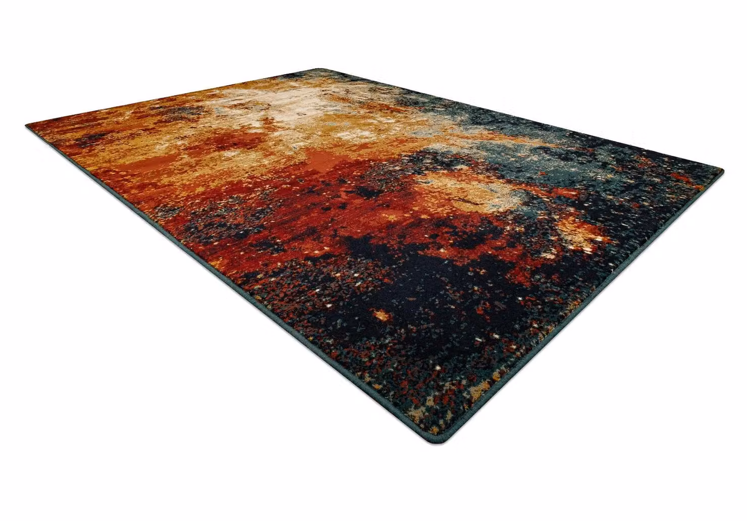 RugsX Omega Vintage Wool Rug in Red and Multicolour, W: 135 cm, D: 200 cm – 3