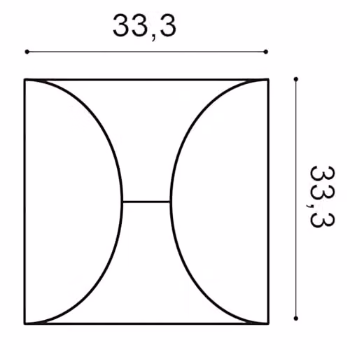 Orac Decor W107 Modern Circle 3D Wall Panel, White Polyurethane Foam Deco Element – 2