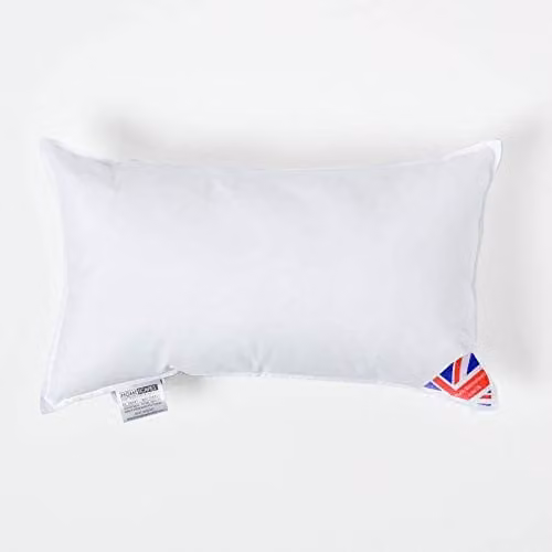 Homescapes White Super Microfibre Rectangular Cushion Inserts W/H: 50 x 30 cm