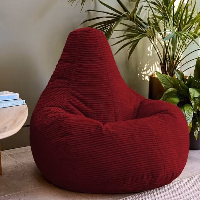 ICON Dalton Gaming Bean Bag Chairs for Adults, Set of 2, Red