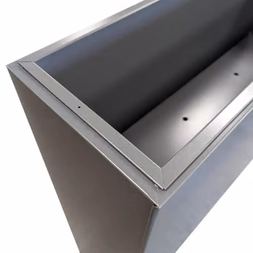 Access Garden Products Galvanised Steel Trough Planter, Grey, W: 25.0 cm, D: 90.0 cm, H: 60.0 cm – 6