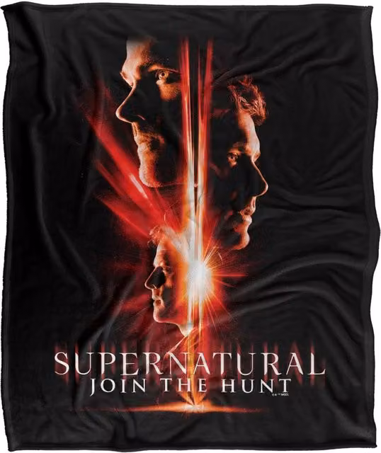 LOGOVISION Supernatural Sam Dean Castiel Red Portal Silky Touch Super Soft Fleece Throw Blanket, W/D/H: 91 x 147 cm, Red and Multicolour – 6
