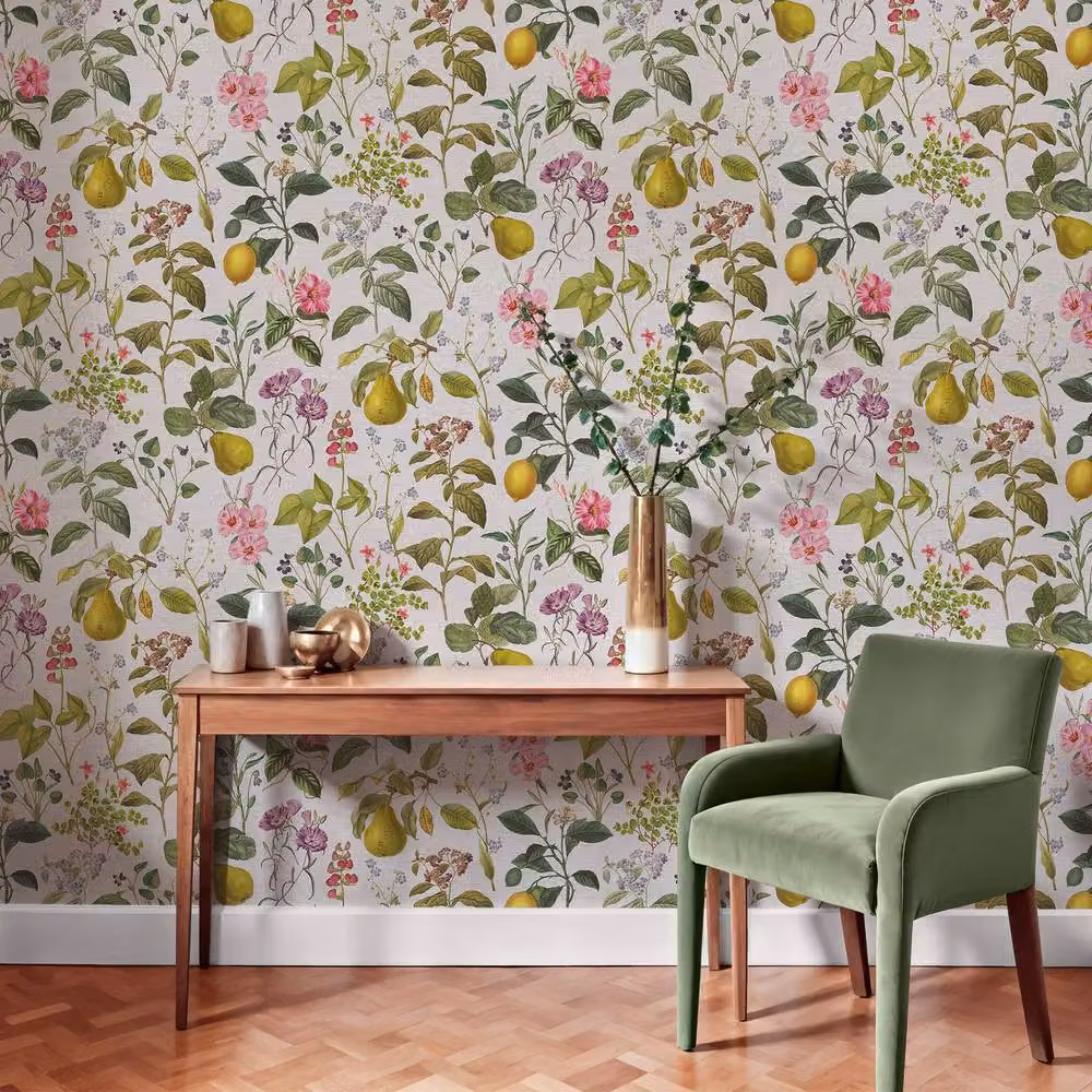 Superfresco Easy Ophelia Multicolour Botanical Floral Vintage Wallpaper, Width: 52 cm – 2