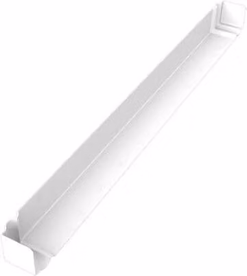 Freefoam White Ogee Fascia Corner Double Ended PVC Board, Width: 60.4 cm