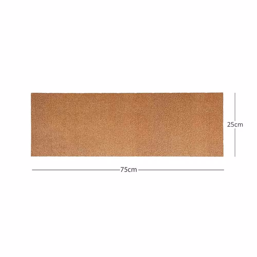 Nicoman Pack of 2 Non-Shed Synthetic Coir Step Mats in Beige, W/D: 75 x 25 cm – 2