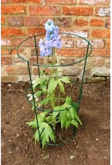 Poppyforge Pack of 4 Conical Rust Steel Planter Tubs in Green, W18 x D25 x H60 cm – 1