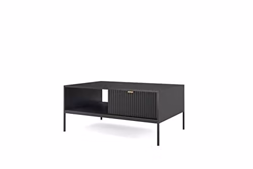 Abakus Direct Nova Collection Coffee Table in Black, W: 104 cm, D: 68 cm, H: 46 cm – 1