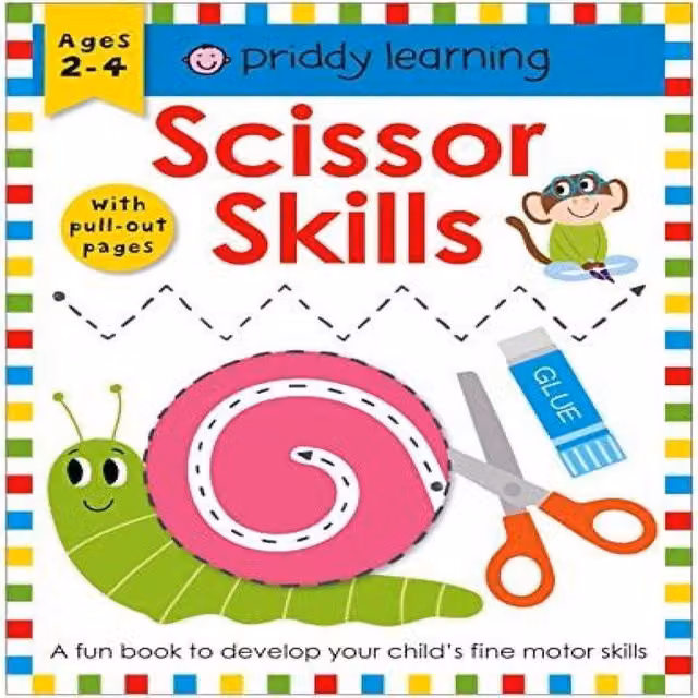 Roger Priddy Scissor Skills Multicolour Paperback Book