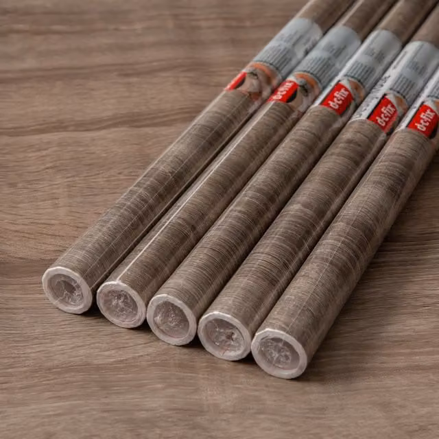 dc fix Sonoma Truffel Self Adhesive Vinyl Wrap for Kitchen Doors and Worktops, Brown/Grey, W: 67.5 cm, L: 2 m (Pack of 5)