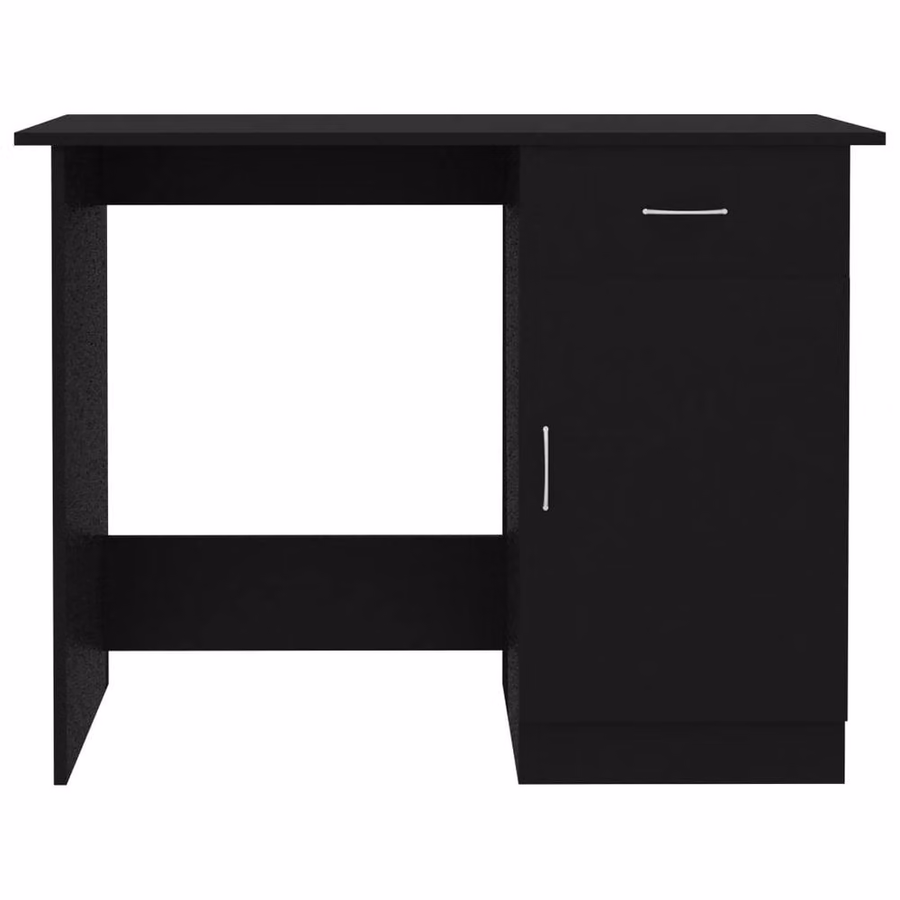 Berkfield Home Modern Black Writing Desk in MDF, W/D/H: 100 x 50 x 76 cm – 6