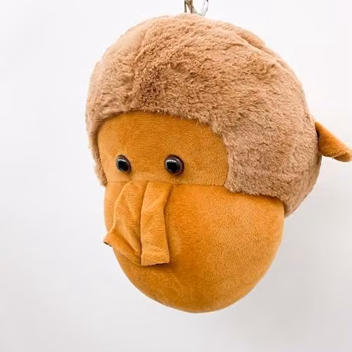 Minster Orangutan Head Hanger in Brown, W/D/H: 20 x 18 x 30 cm