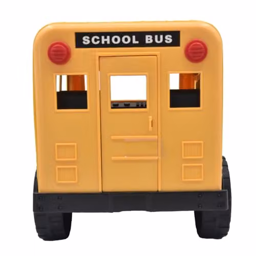 Mighty Wheels Yellow Steel American School Bus Toy with Movable Doors – 2