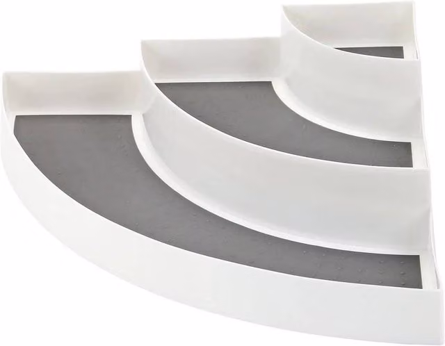 Kelvenix Free Standing Spice and Herb Rack Holder in White