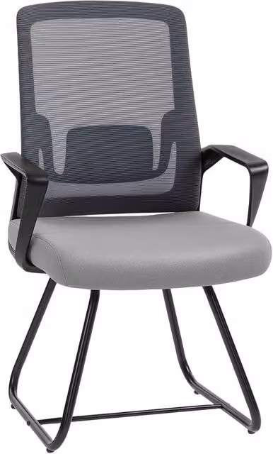 Rolipo Mesh Meeting Office Chair with Lumbar Support in Dark Grey