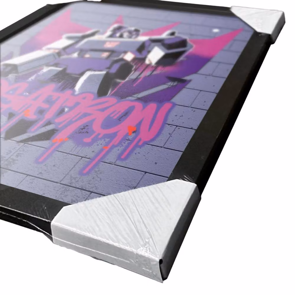 Transformers Graffiti Megatron Framed Paper Poster in Purple – 3