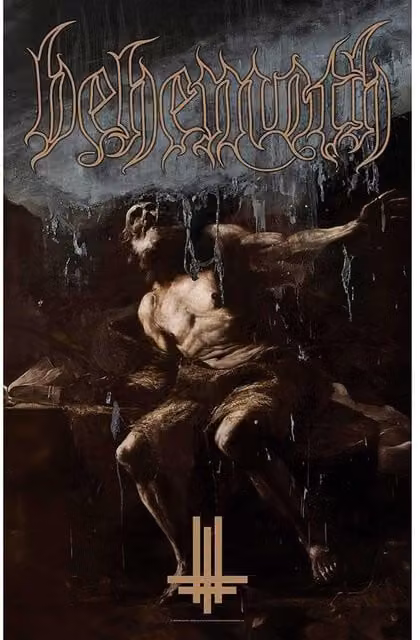 Behemoth I Loved You At Your Darkest Typography Textile Poster, Brown, W: 106 cm, H: 70 cm