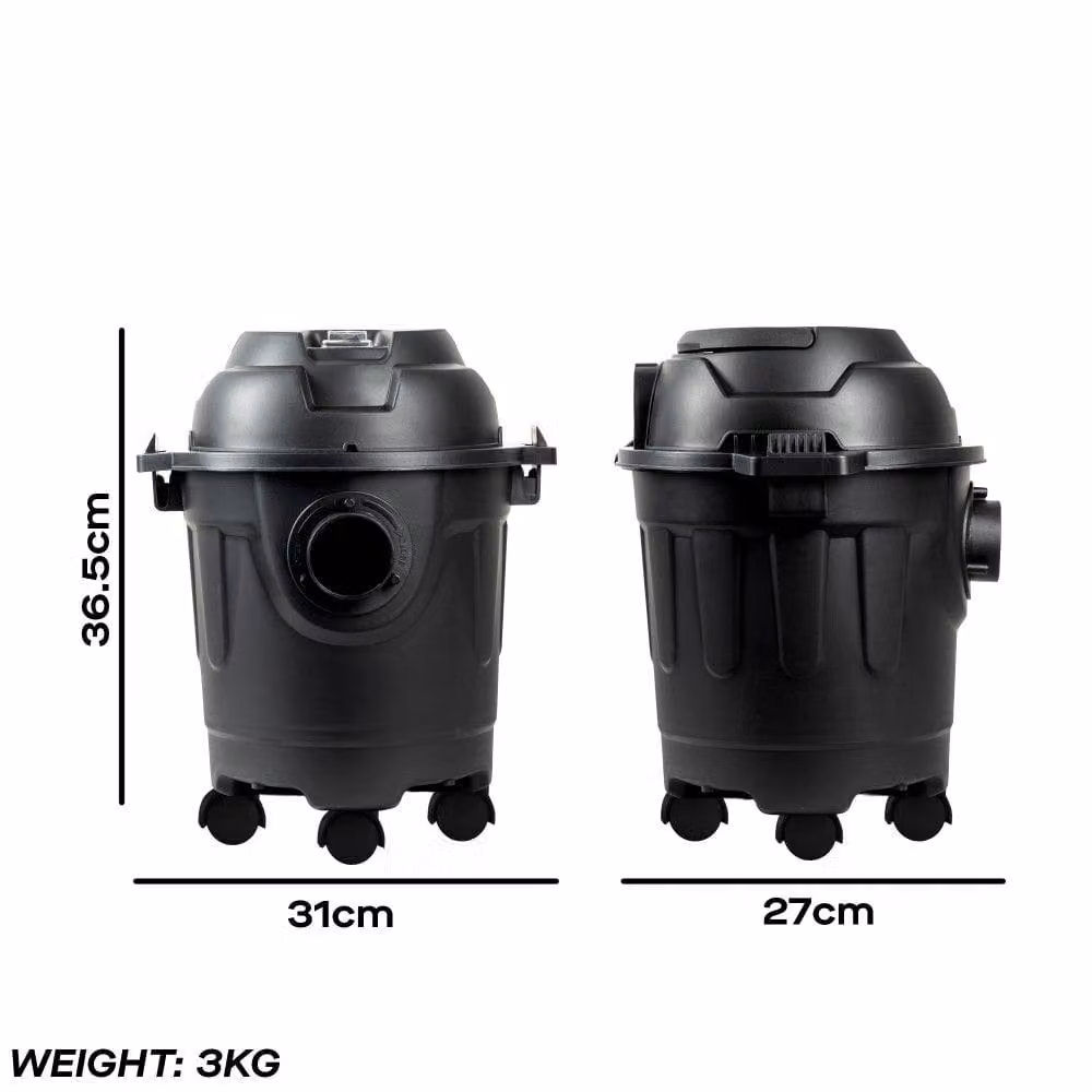 Daewoo 10L Wet and Dry Cylinder Vacuum Cleaner, 1000W, Black – 2