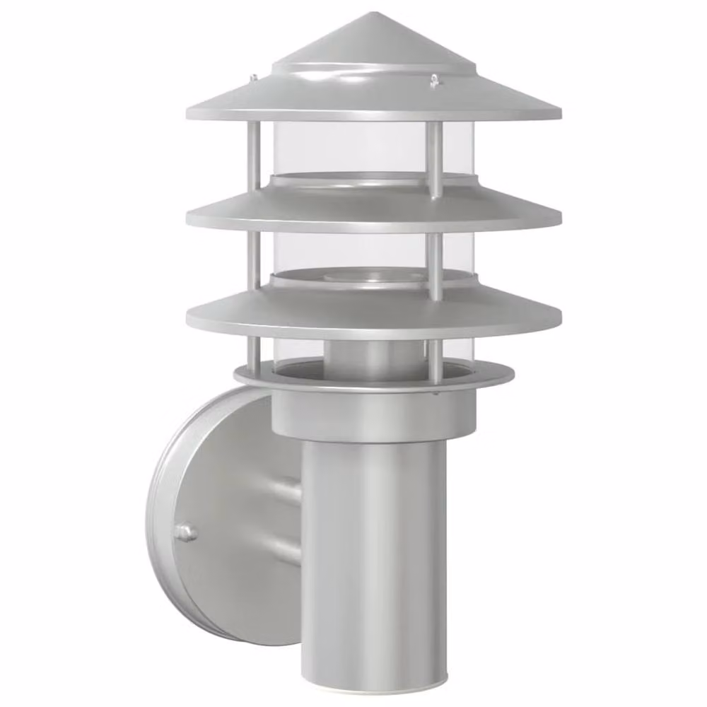 Berkfield Home Modern Silver Stainless Steel Outdoor Wall Light for Garden
