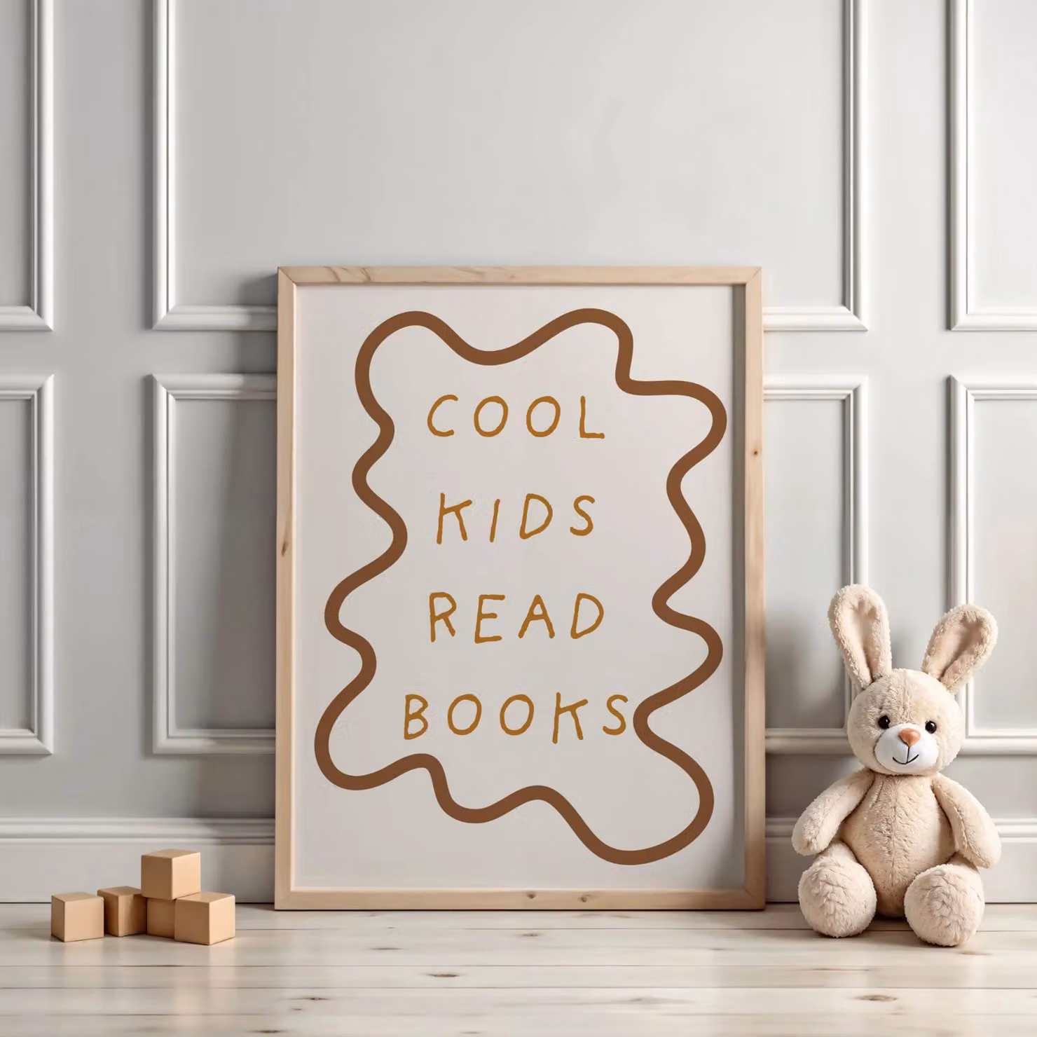 Autumns Corner Cool Kids Read Books Wavy Edition Multicolour Typography Paper Poster A3 – 2