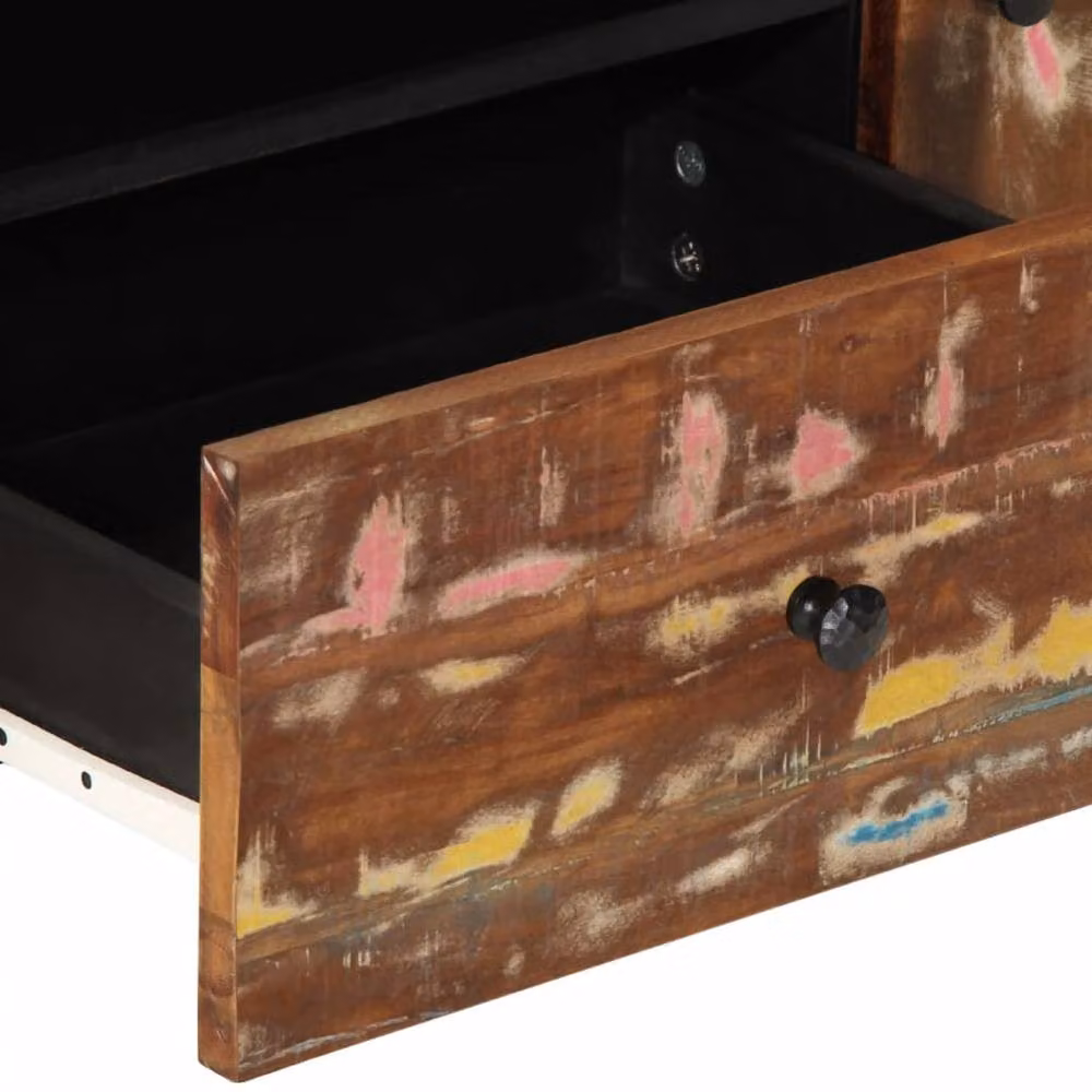 Berkfield Home Industrial TV Cabinet in Brown, W/D/H: 105 x 33.5 x 46 cm – 5