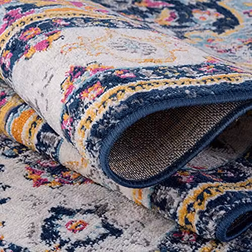 THE RUGS Multicoloured Traditional Oriental Persian Style Rug, W: 200 cm, D: 290 cm – 3