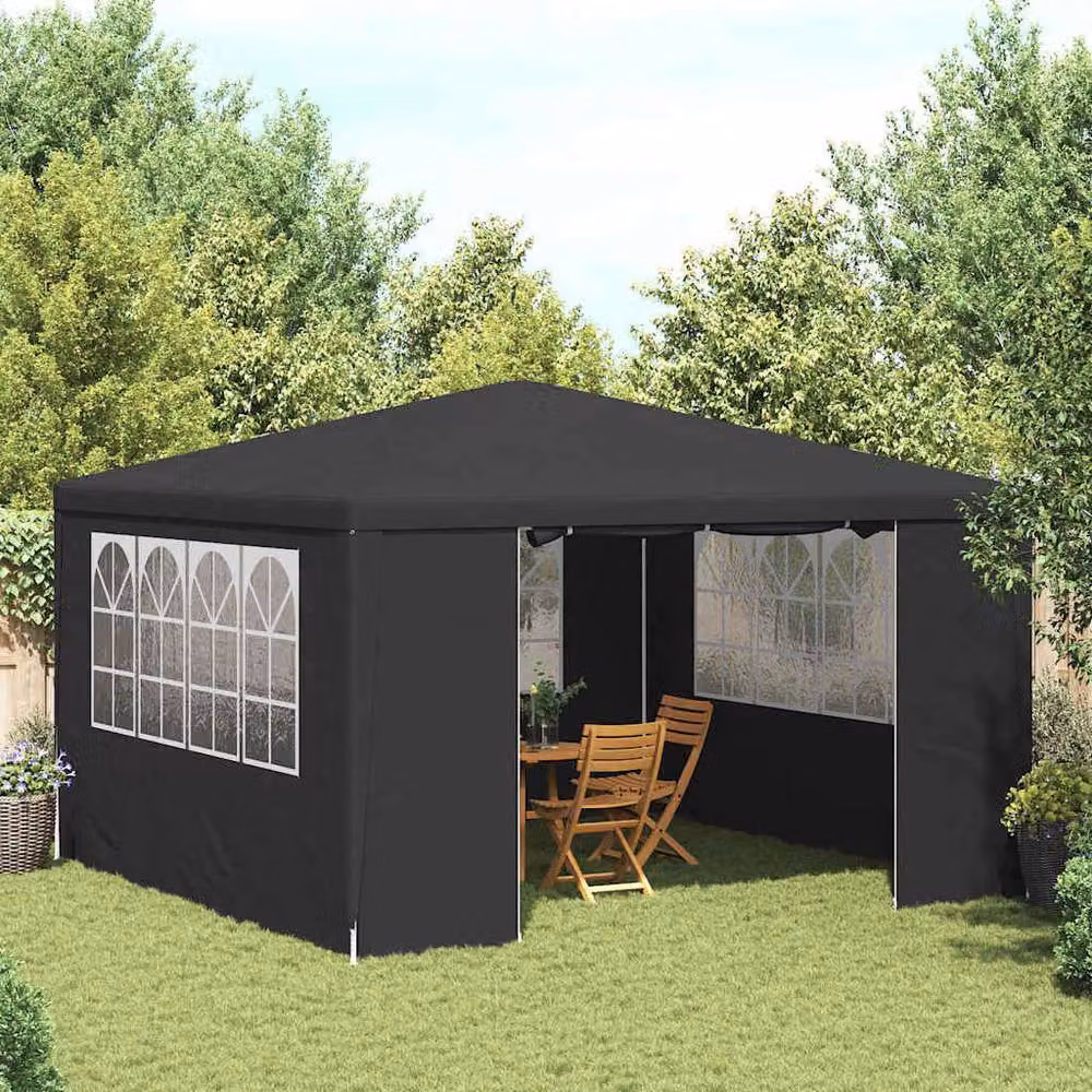 Berkfield Home Professional Party Tent with Side Walls, Anthracite, W: 400 cm, D: 400 cm, H: 275 cm – 2