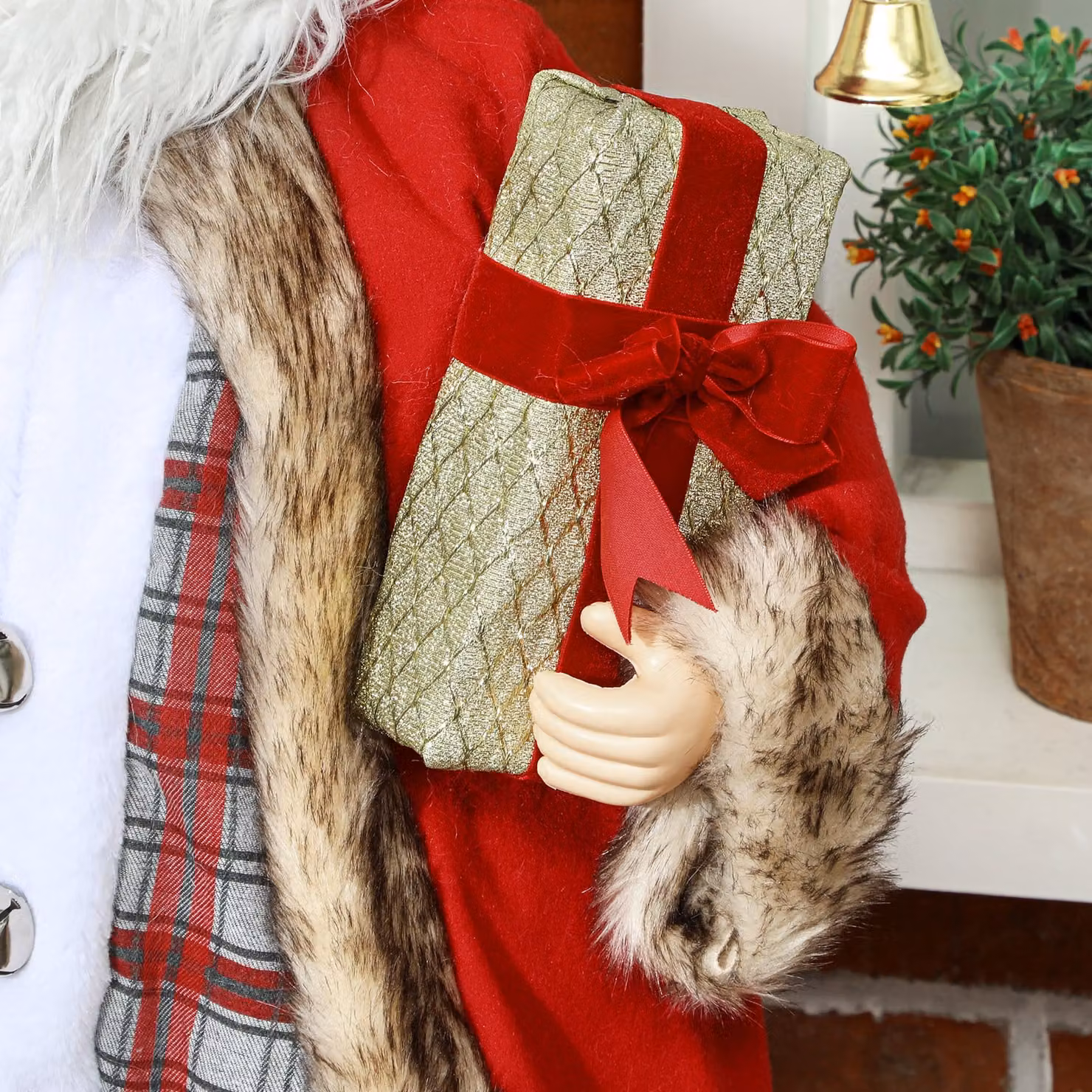 HOMCOM 120cm Animated Red Santa Claus Christmas Figure with Sound – 9