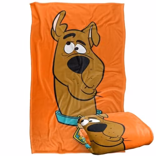 LOGOVISION Scooby Doo Silly Silky Touch Super Soft Fleece Throw Blanket, Multicolour, W: 91.44 cm, L: 147 cm