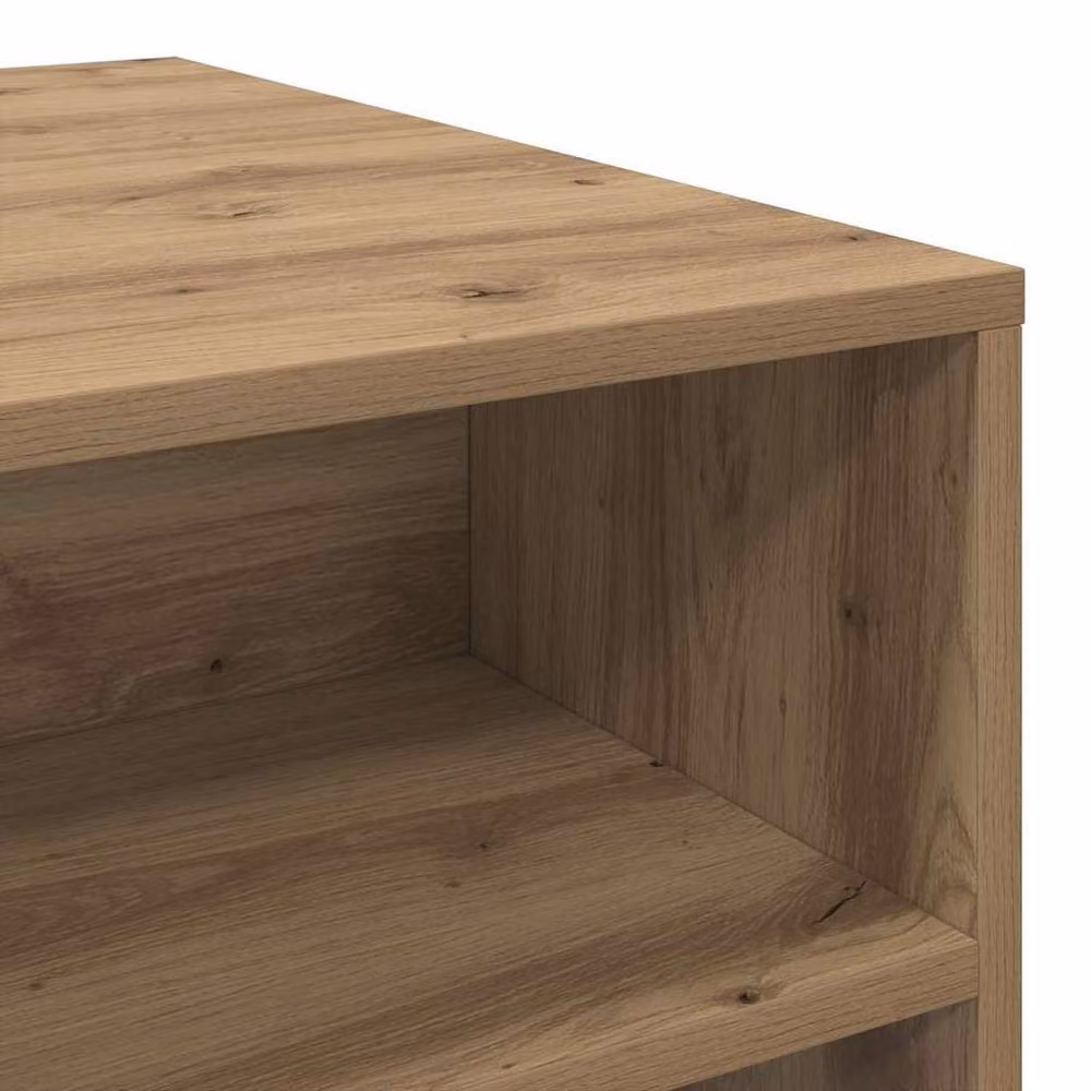 Berkfield Home Artisan Oak Coffee Table in Brown, W: 90 cm, D: 55 cm, H: 42.5 cm – 6