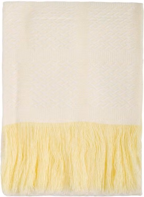 Junior Joy Zeo Check Baby Shawl Blanket in Yellow