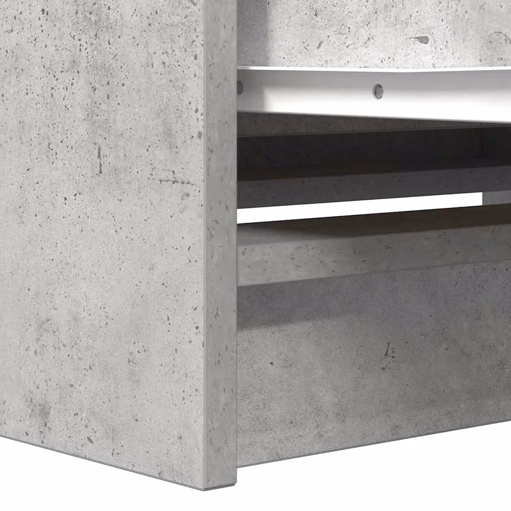 Berkfield Home TV Cabinet in Concrete Grey, W/D/H: 80 x 35 x 54 cm – 4