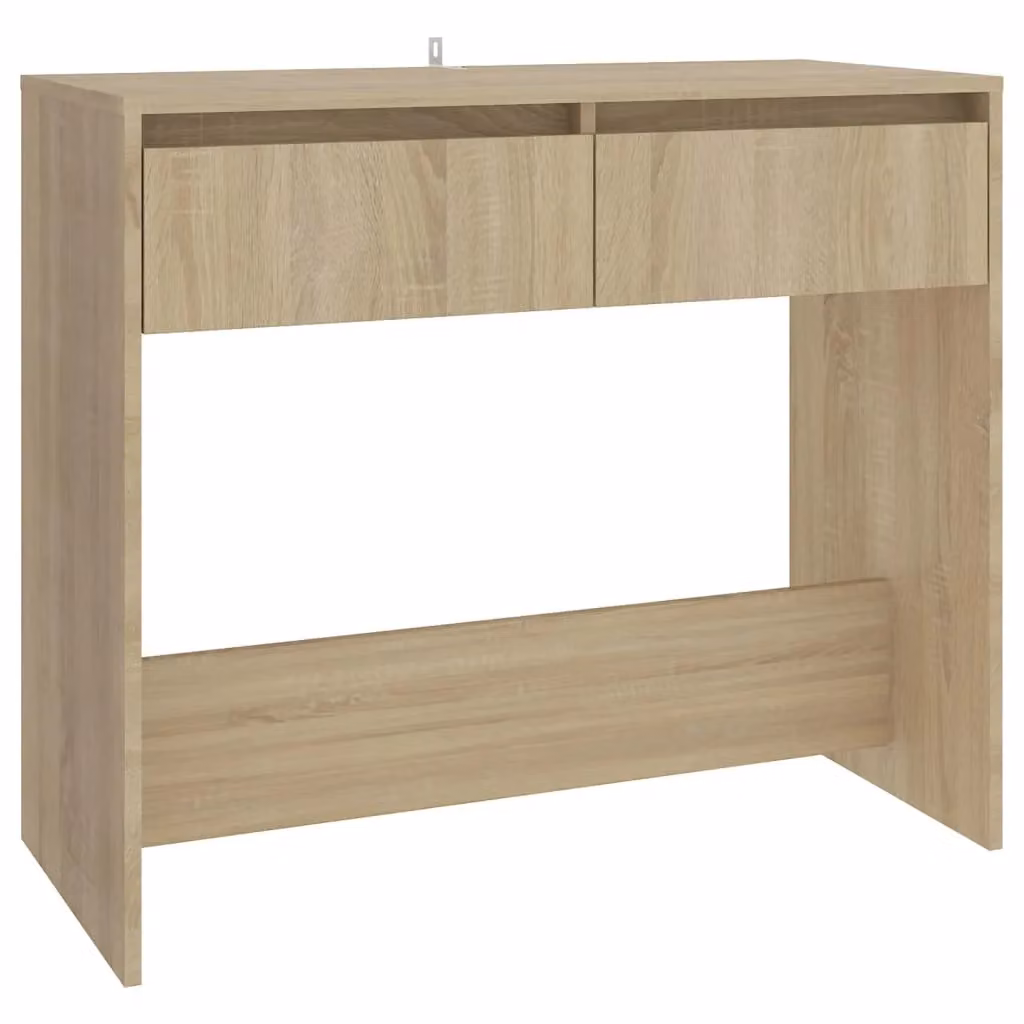 Berkfield Home Sonoma Oak and Steel Console Table in Beige, W/D/H: 89 x 41 x 76.5 cm – 2
