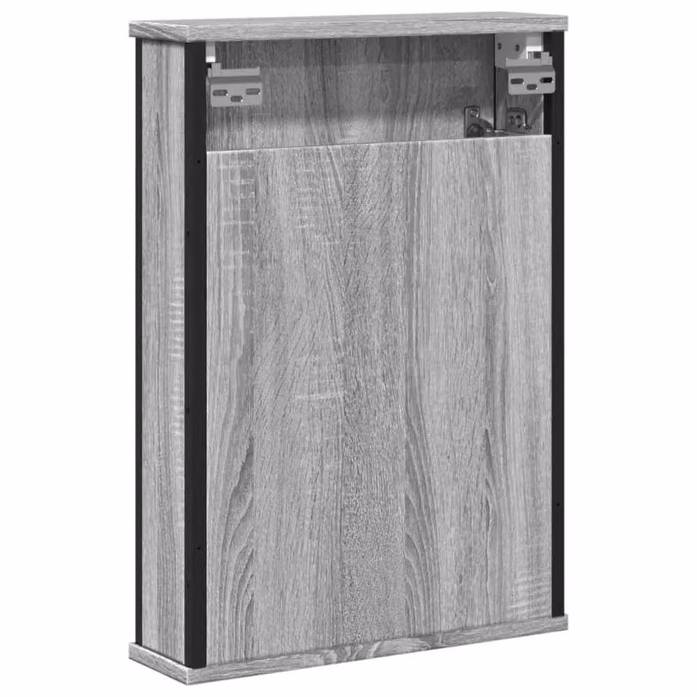 Berkfield Home Grey Sonoma Bathroom Mirror Cabinet, W/D/H: 42 x 12 x 60 cm – 4