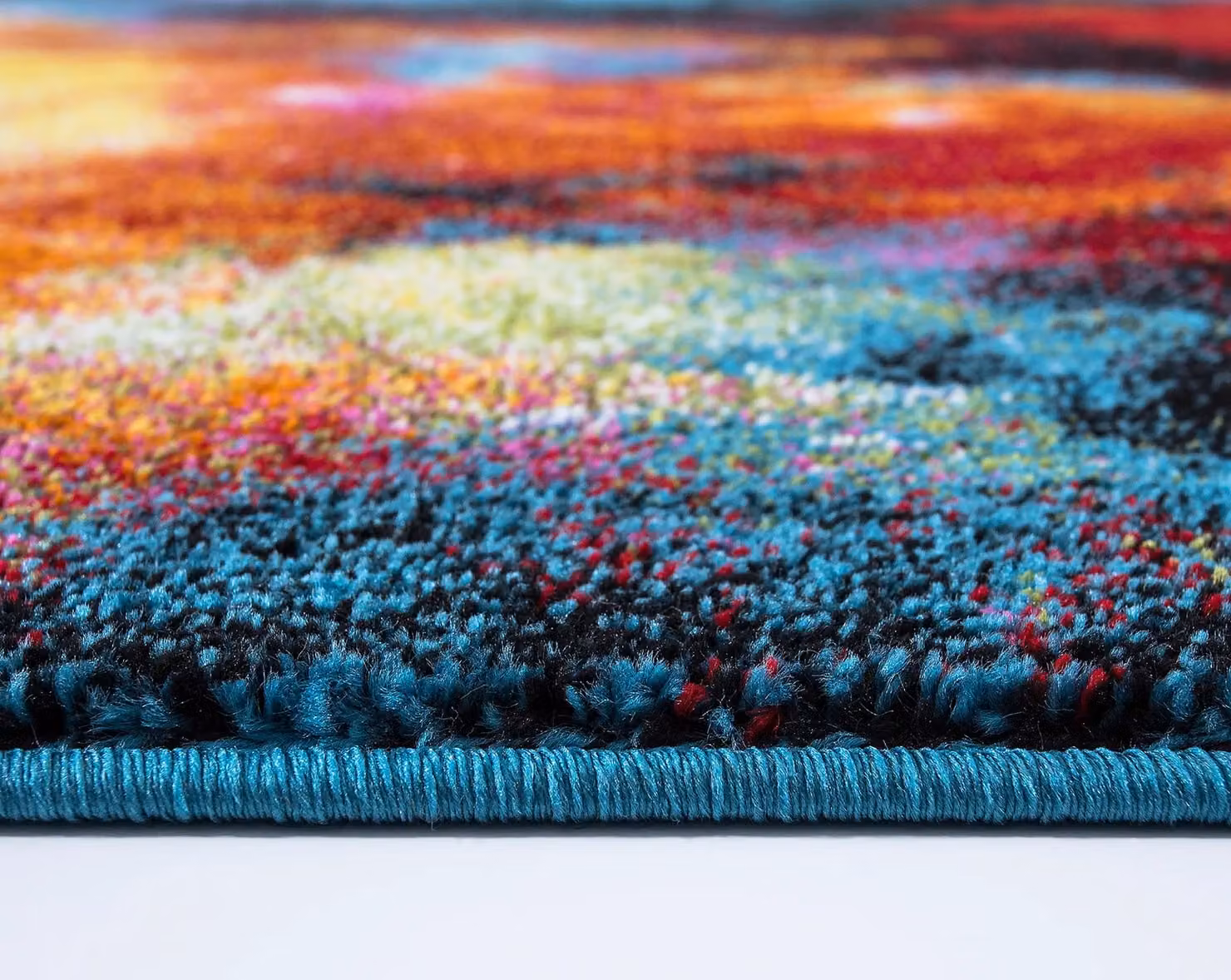 Smart Living Modern Hand Carved Abstract Area Rug in Multicolour Terracotta, W: 60 cm, L: 110 cm – 3