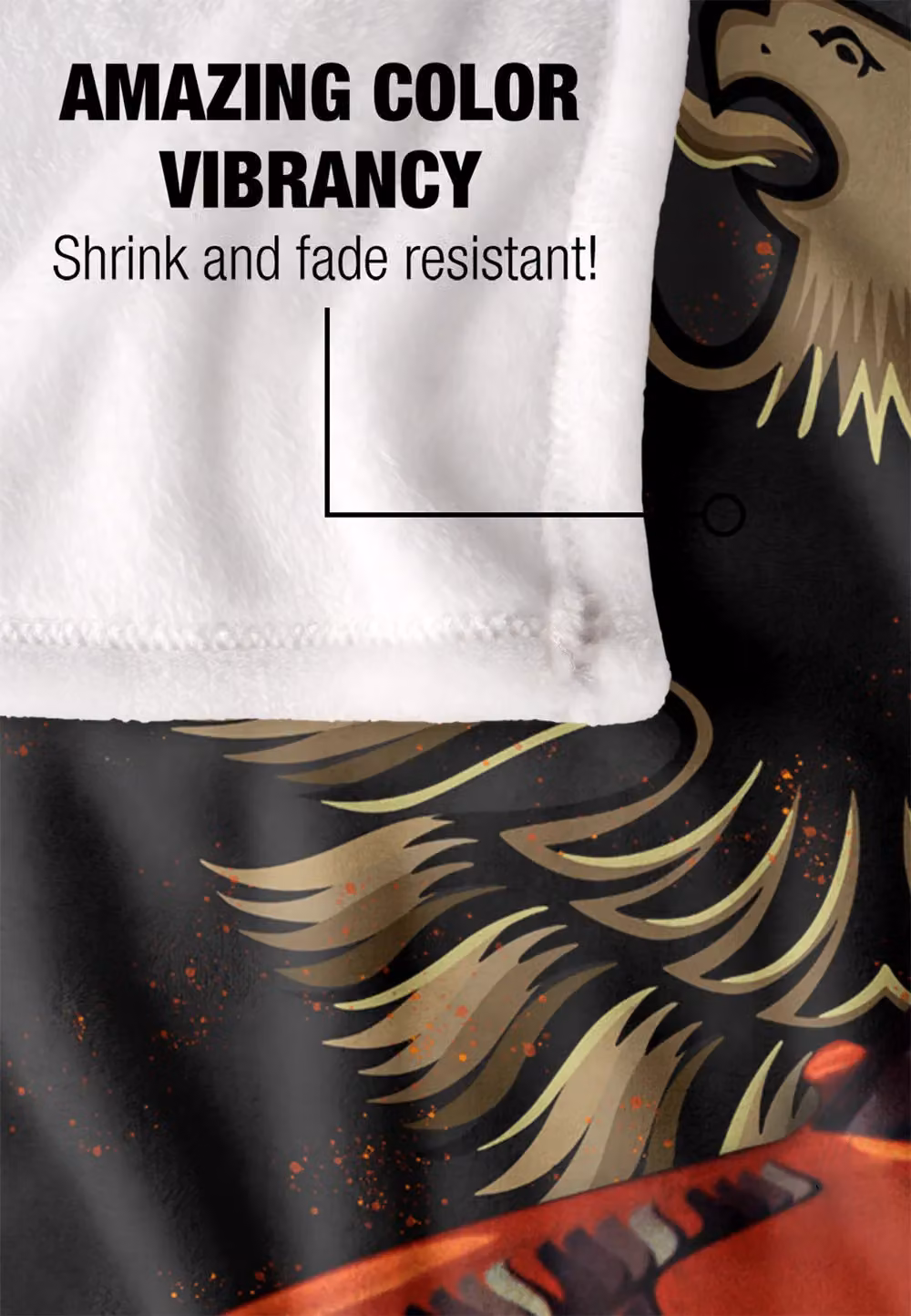 General Motors Pontiac Firebird Flames Silky Touch Super Soft White Throw Blanket, W/D: 152 x 127 cm – 4