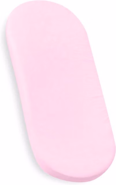 My Little World 2-Pack Pink Jersey Pram and Moses Basket Sheets with All-Round Elastic