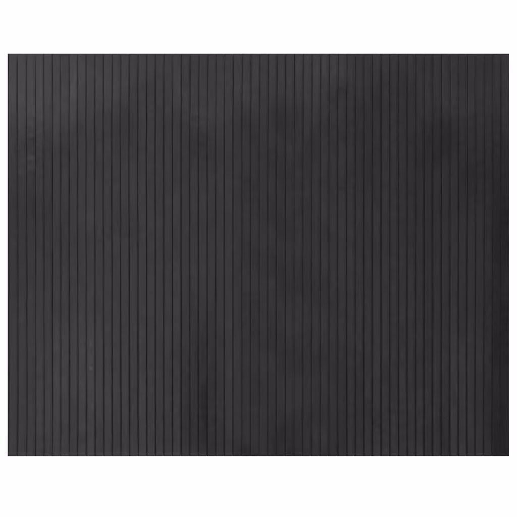 Berkfield Home Rectangular Grey Bamboo Rug, W: 80 cm, D: 100 cm – 2