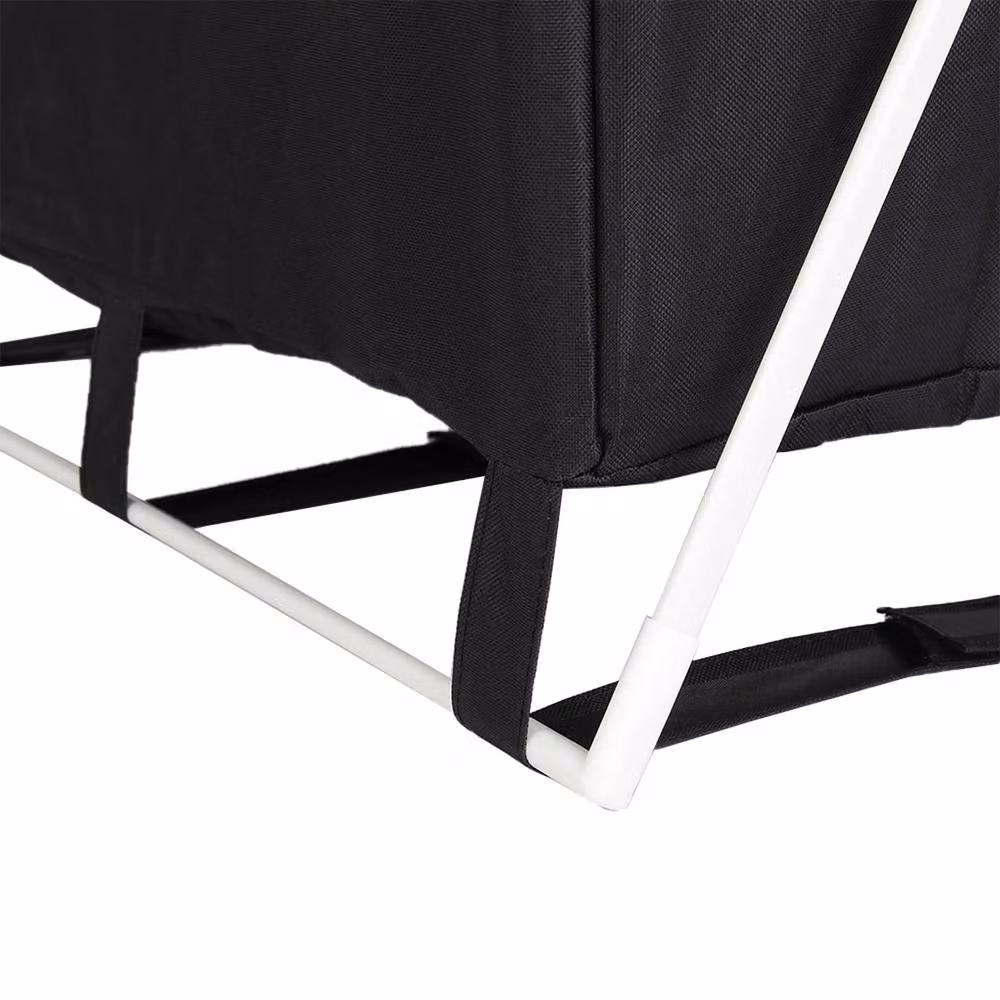 Garden Sanctuary Large Collapsible Fabric Laundry Basket with Handles, Black – 8