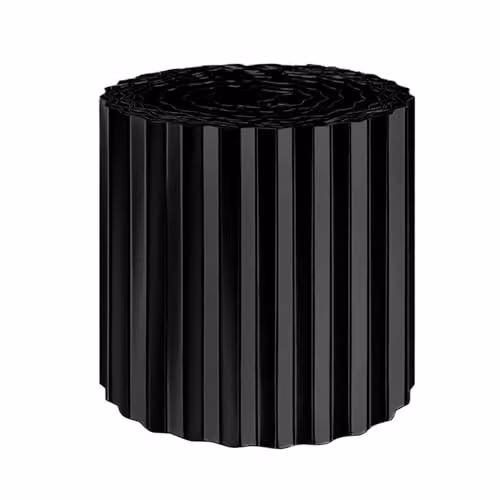 Nicoman Heavy Duty Corrugated Metal Garden Edging Roll in Black – 5