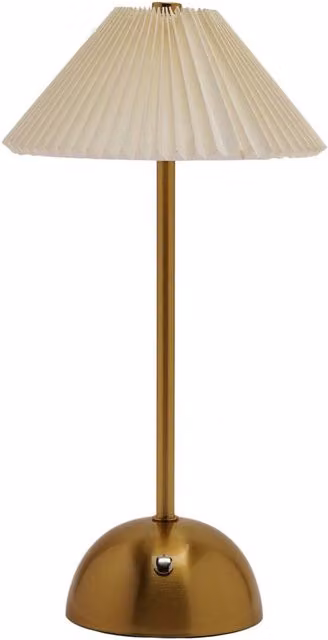 Hestia Bronze Metal LED Touch Table Lamp with USB Charging – 1