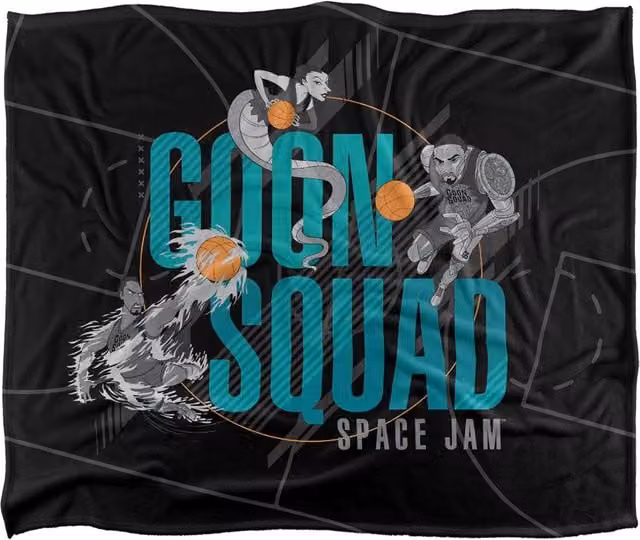 Warner Brothers Space Jam 2 Silky Touch Super Soft Throw Blanket, White, W: 152 cm, D: 127 cm – 1