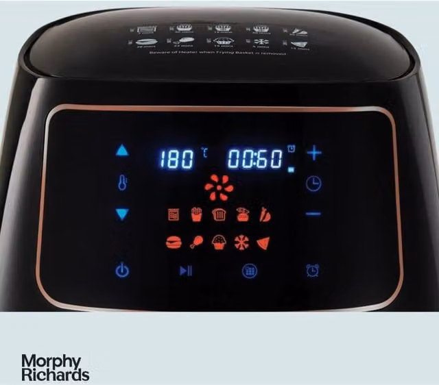 Morphy Richards 3L Digital Air Fryer in Black and Gold