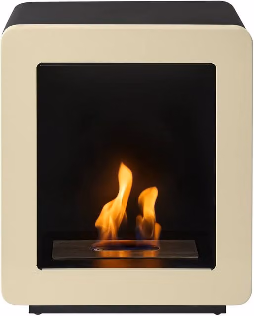 Adam Fires & Fireplaces Mira Bio Ethanol Stove in Beige – 1