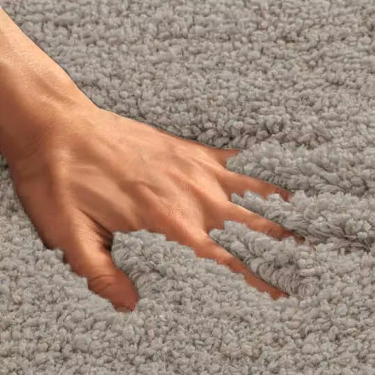 Allure Bath Fashions Non Slip Shaggy Microfibre Bath Mat, Grey, W/D/H: 40 x 60 x 1 cm – 3
